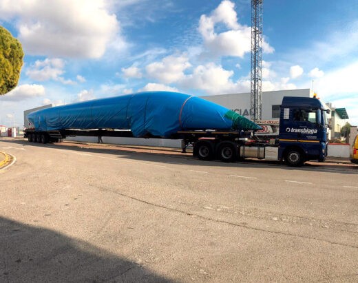 Lonas para transportes especiales de maquinaria